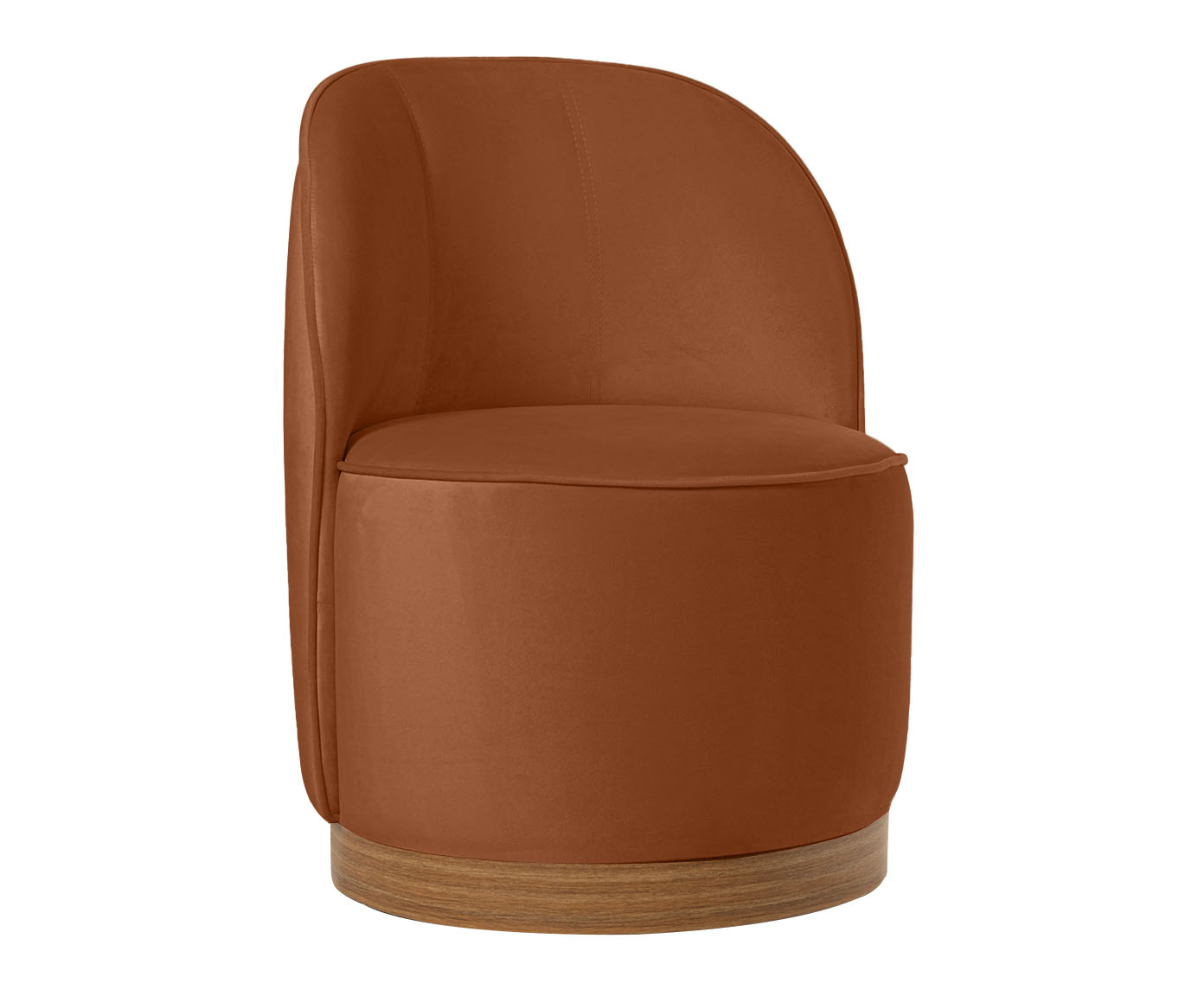 Poltrona em Veludo Harlow Cobre image number 0