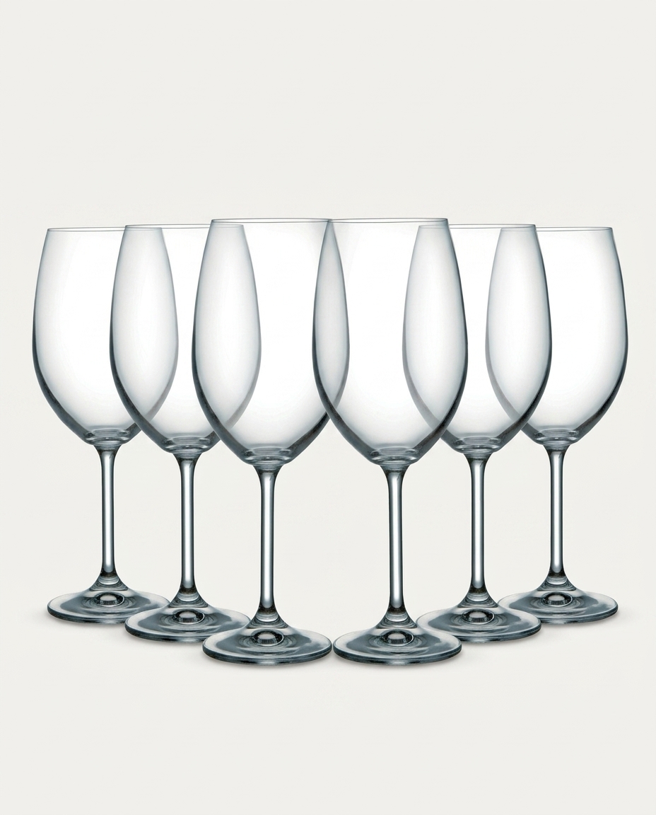 Jogo de Ta&ccedil;as para Vinho em Cristal Anna image number 0