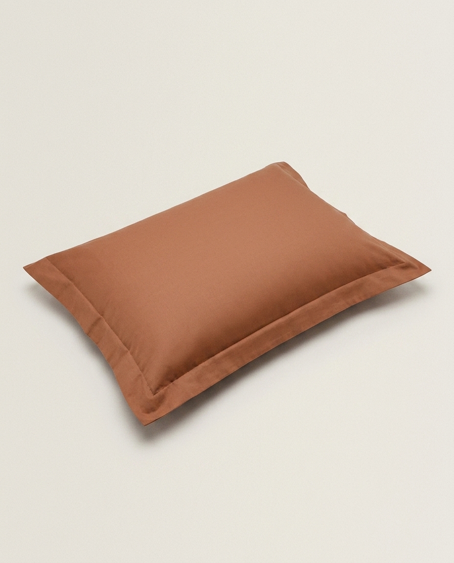 Fronha com Debrum Tous Les Jours 200 Fios Terracota - image 1