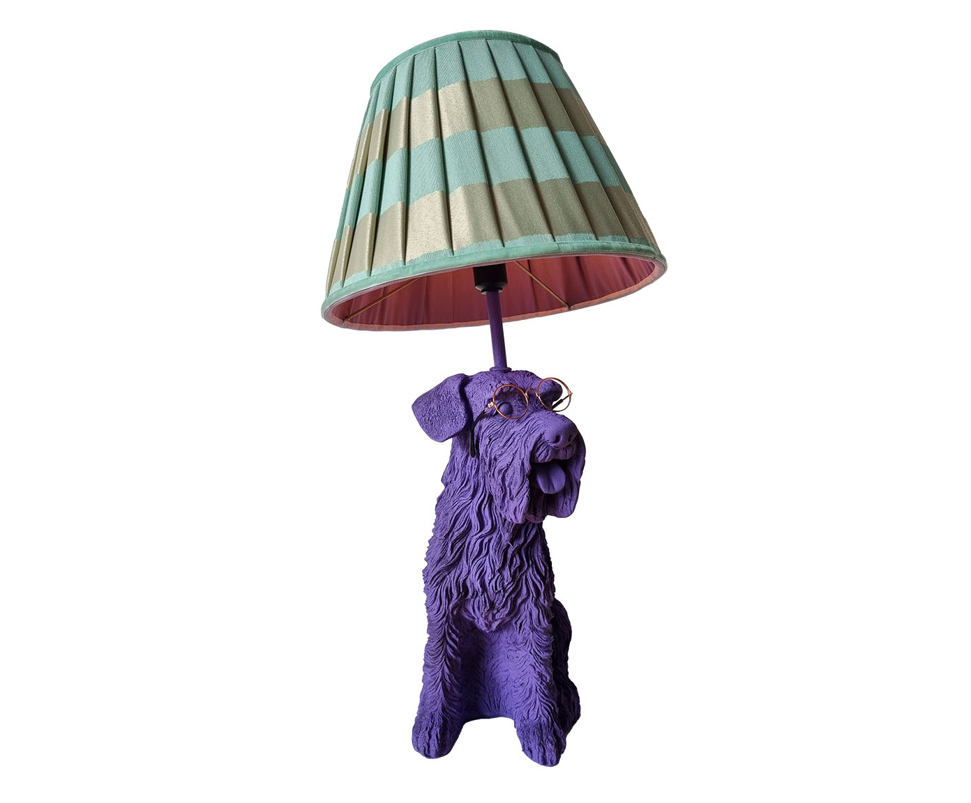 Base Lumin&aacute;ria Cachorro Schnauzer Gabrielo Roxo - image 0