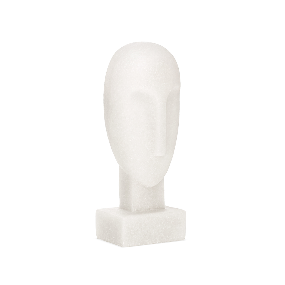 Escultura Face Jarmined Branco image number 1