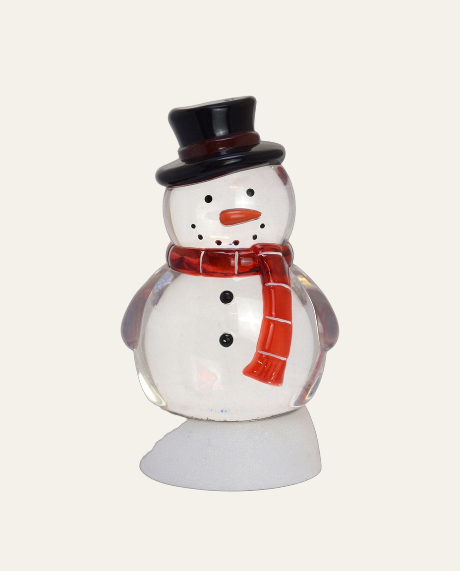 Globo de Neve Natalino Boneco de Neve Cartola - image 0