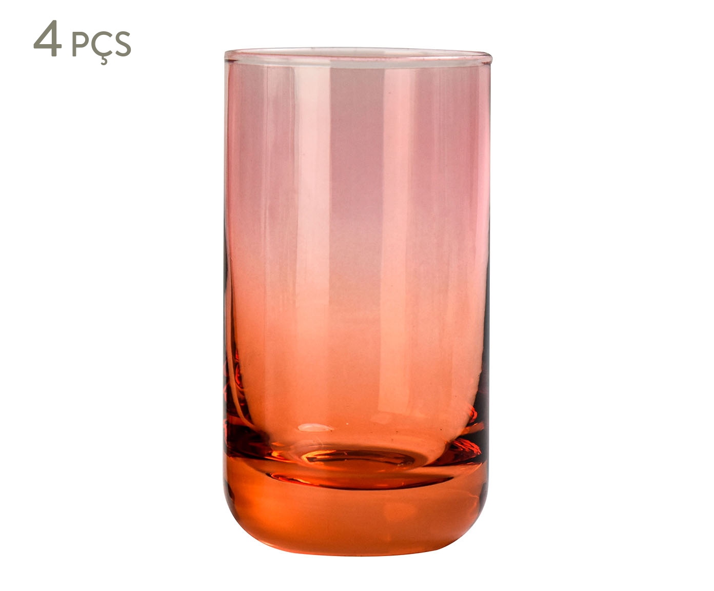 Jogo de Copos Baixo Canon Laranja e Rosa - image 0