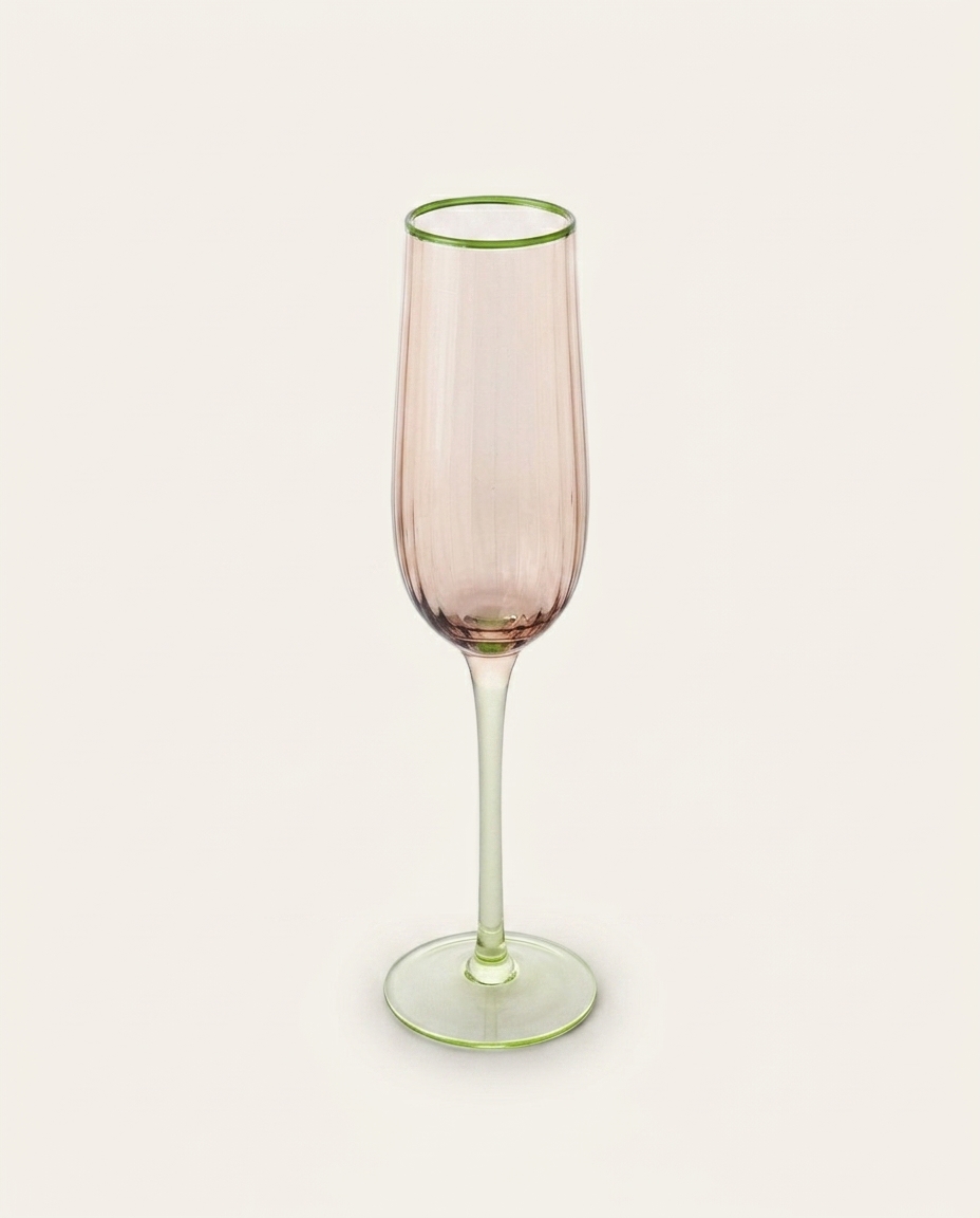 Ta&ccedil;a para Champanhe Andara Damasco e Verde - image 0