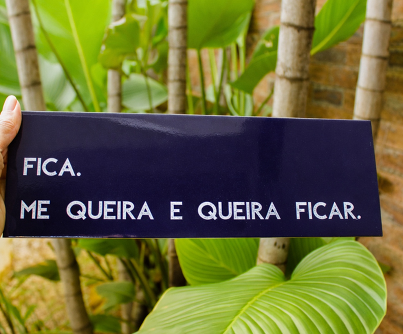 Azulejo Decorativo "Fica.Me Queira e Queira Ficar" image number 3