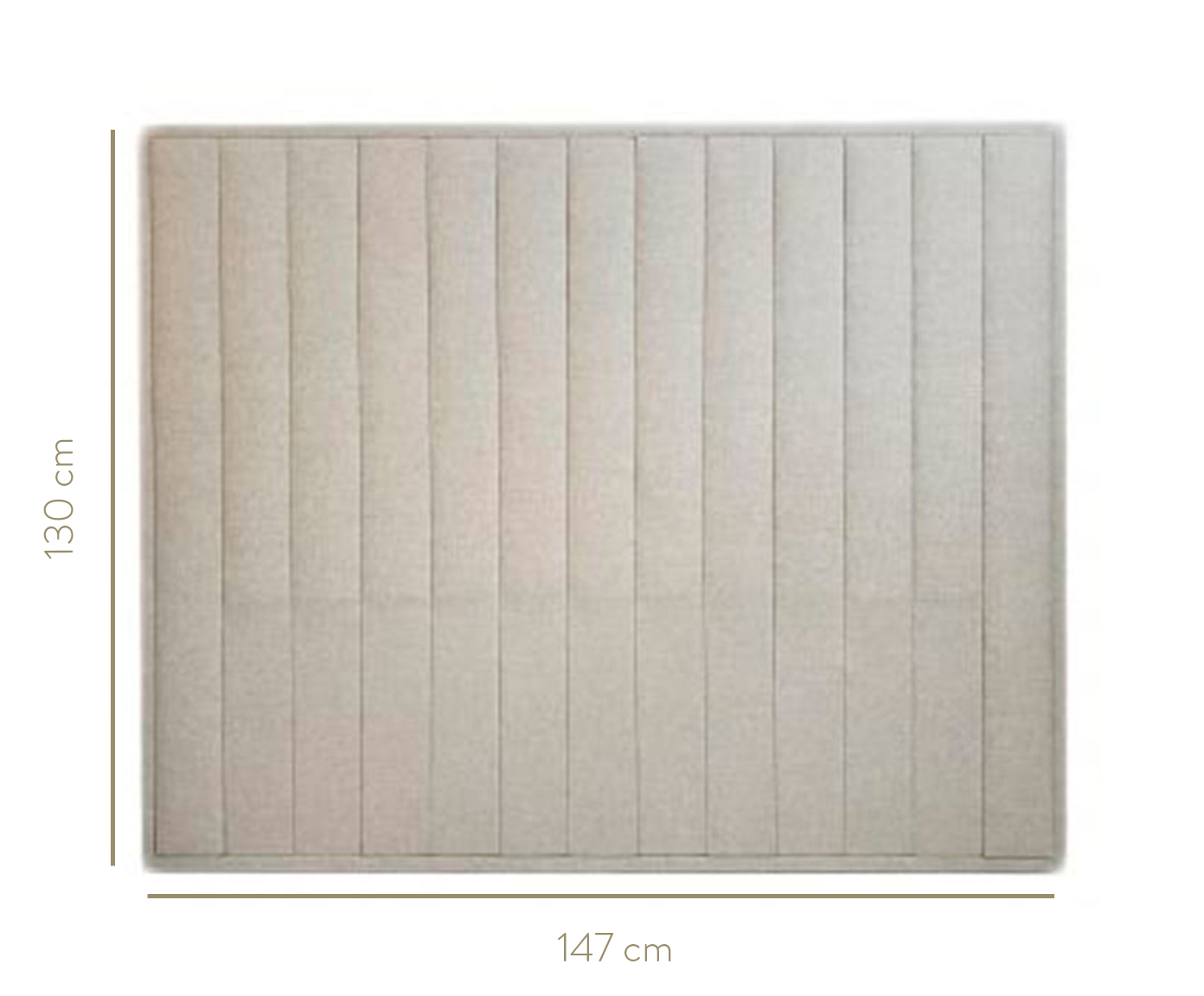 Cabeceira Painel em Linho Vicenza - Areia image number 4