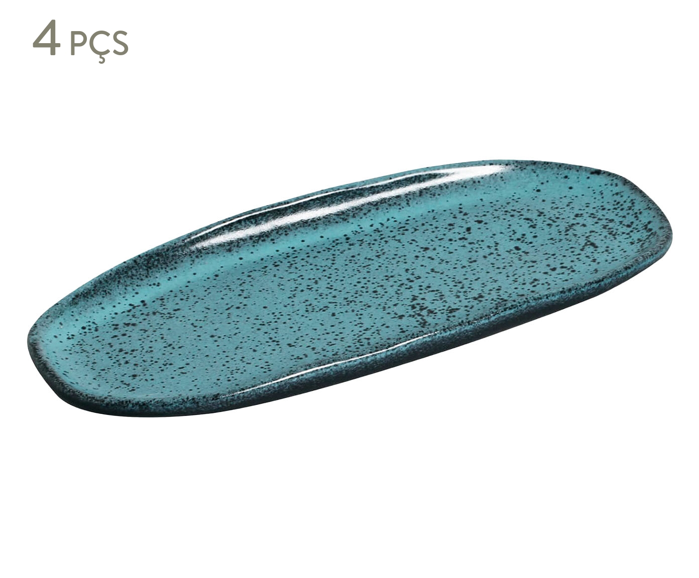 Jogo de Travessas Oval Rasa Pequena Night Sky Azul - image 0