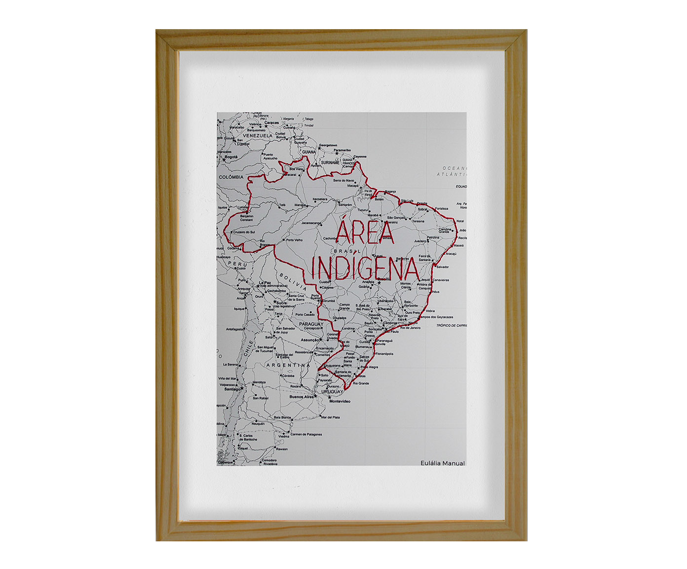 Quadro &Aacute;rea Ind&iacute;gena Vermelho image number 0