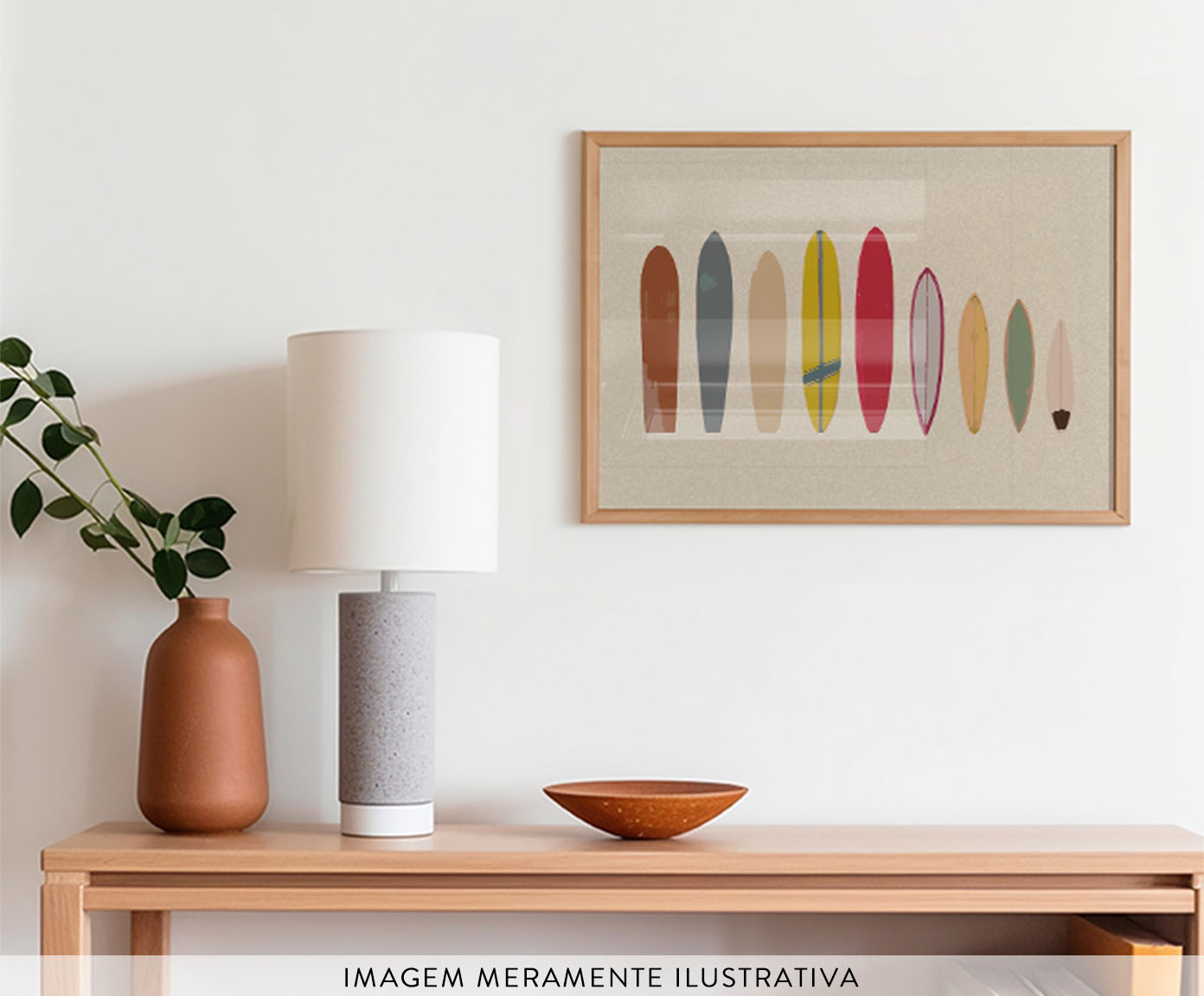 Quadro Pranchas de Surf com Moldura em Madeira image number 3