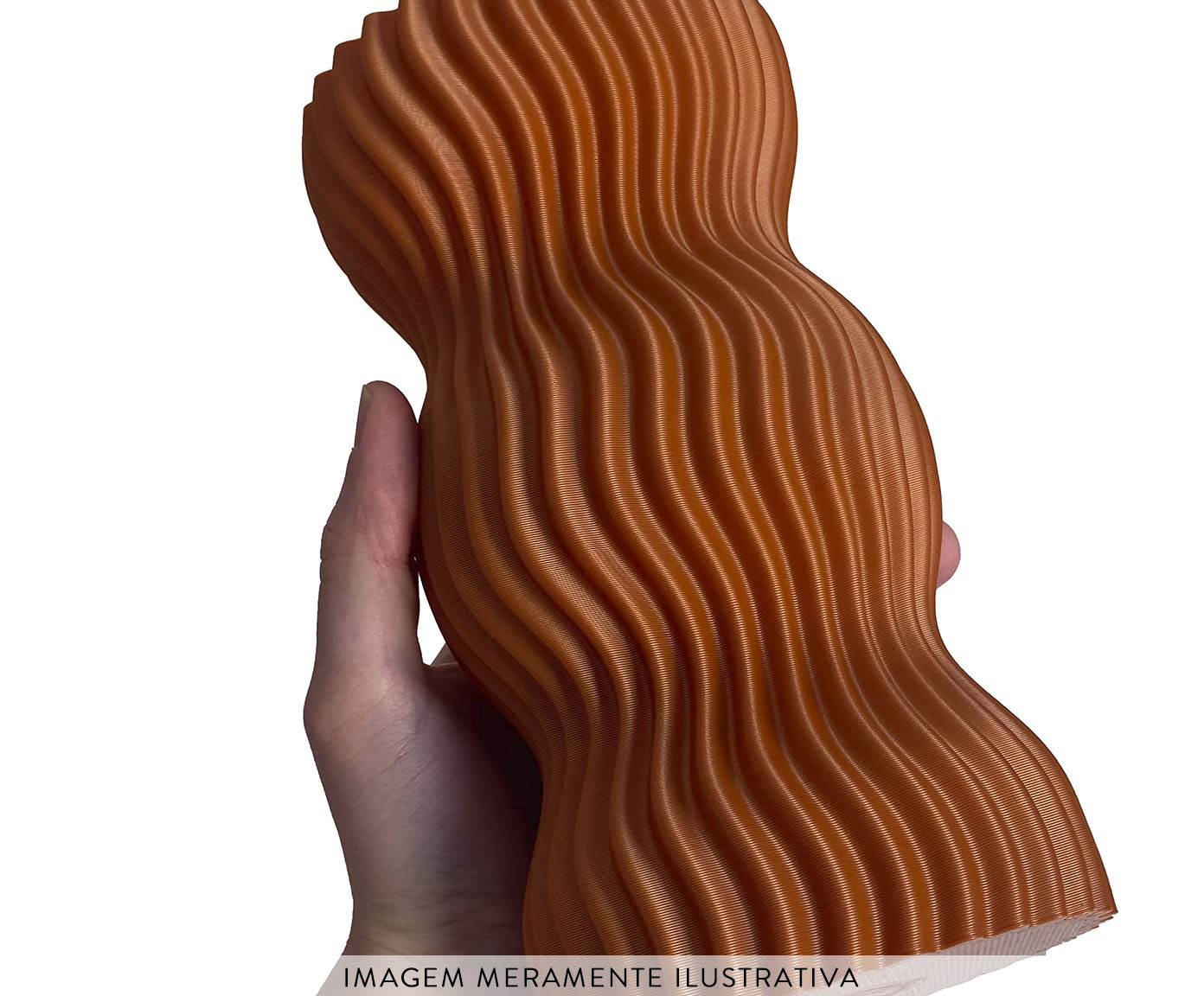 Vaso Onda 3 Terracota image number 1