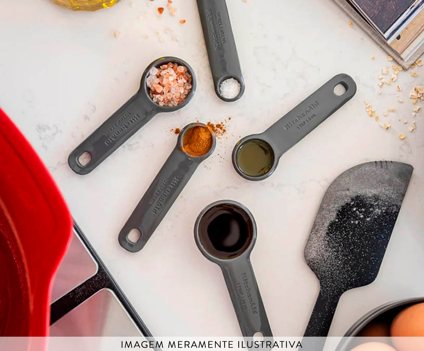 Jogo de Colheres Medidoras Luxo Kitchenaid image number 3