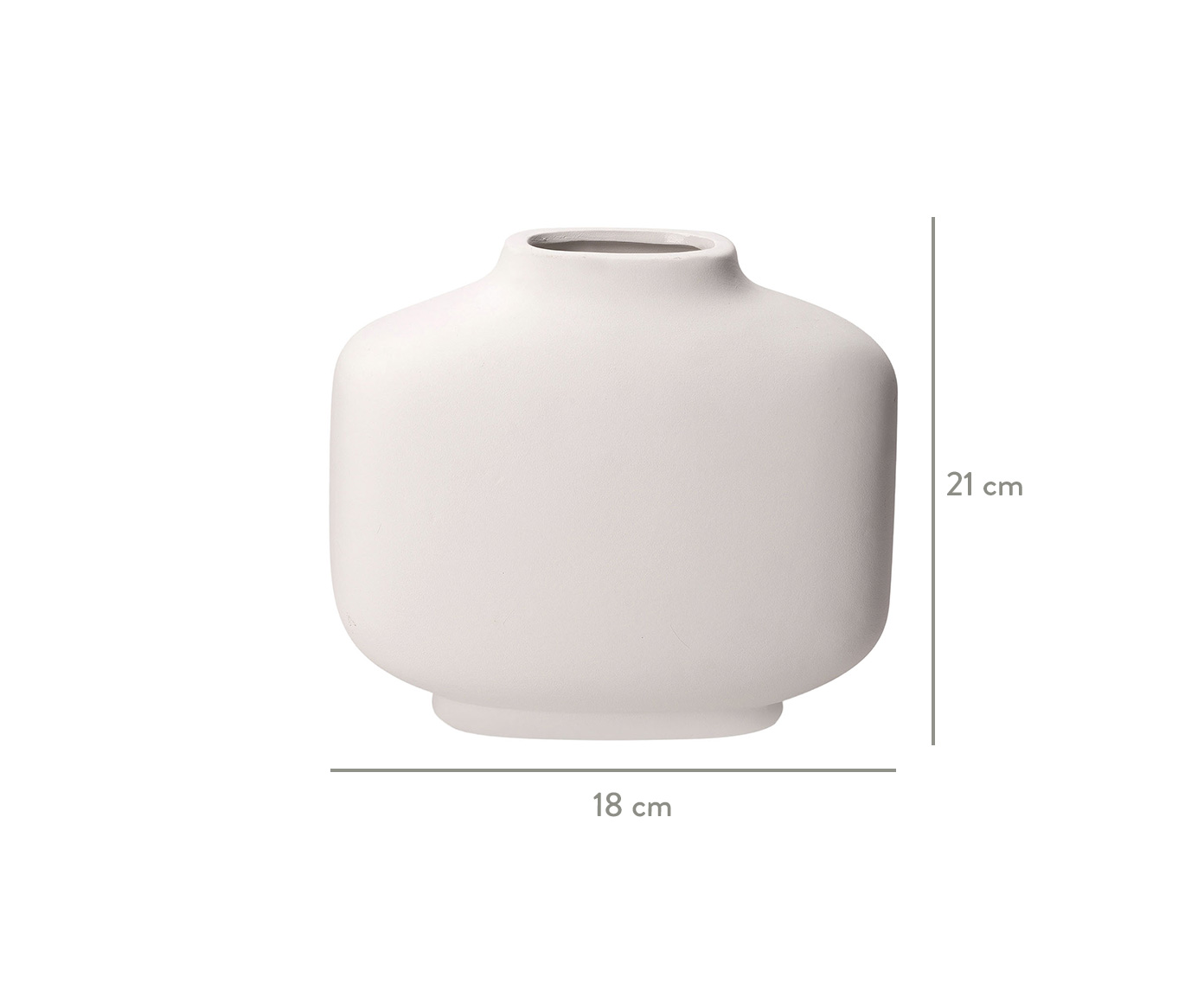 Vaso em Cer&acirc;mica Agan - Branco image number 2