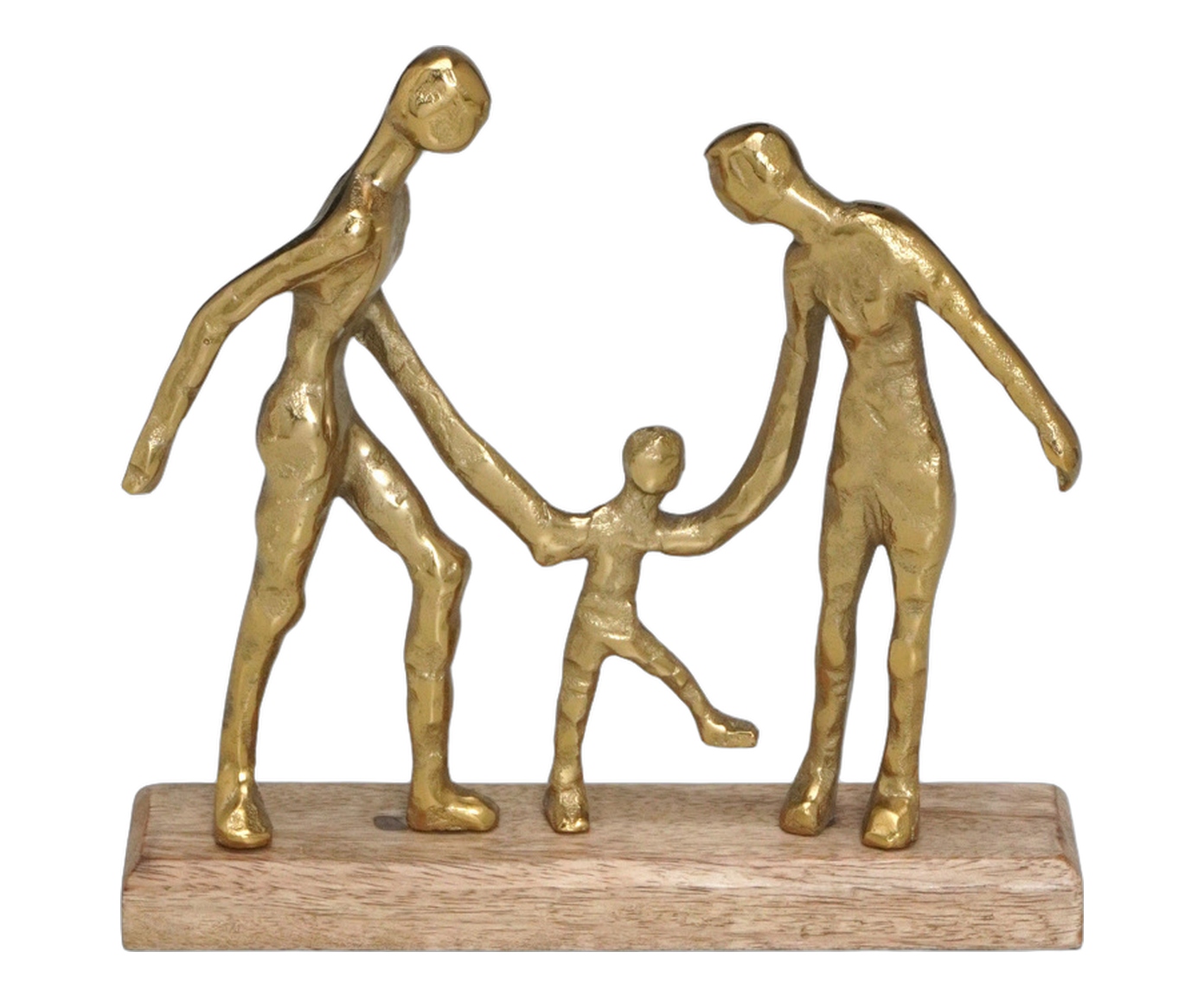 Escultura Fam&iacute;lia Calor Dourado e Marrom - image 0