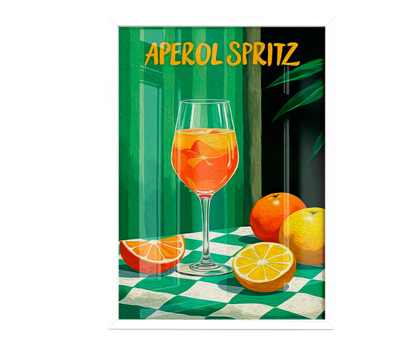 Quadro Um Aperol Spritz com Moldura Branca image number 0