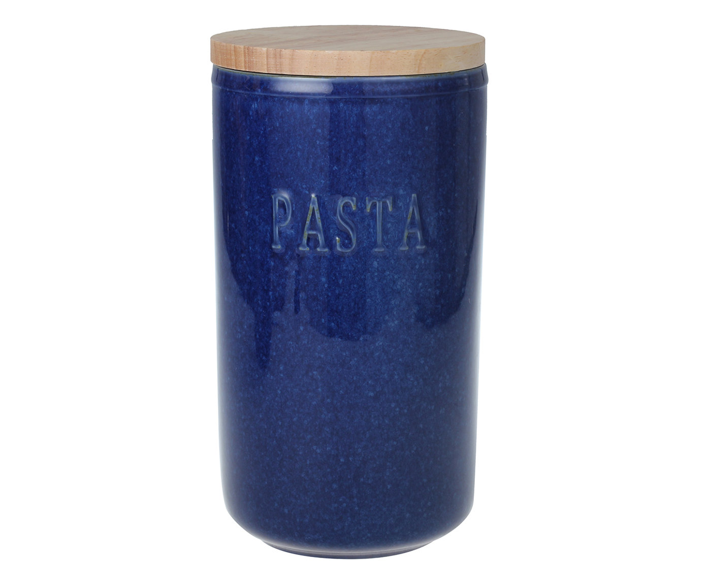 Pote com Tampa em Bambu Folha Oldenburg Azul image number 0