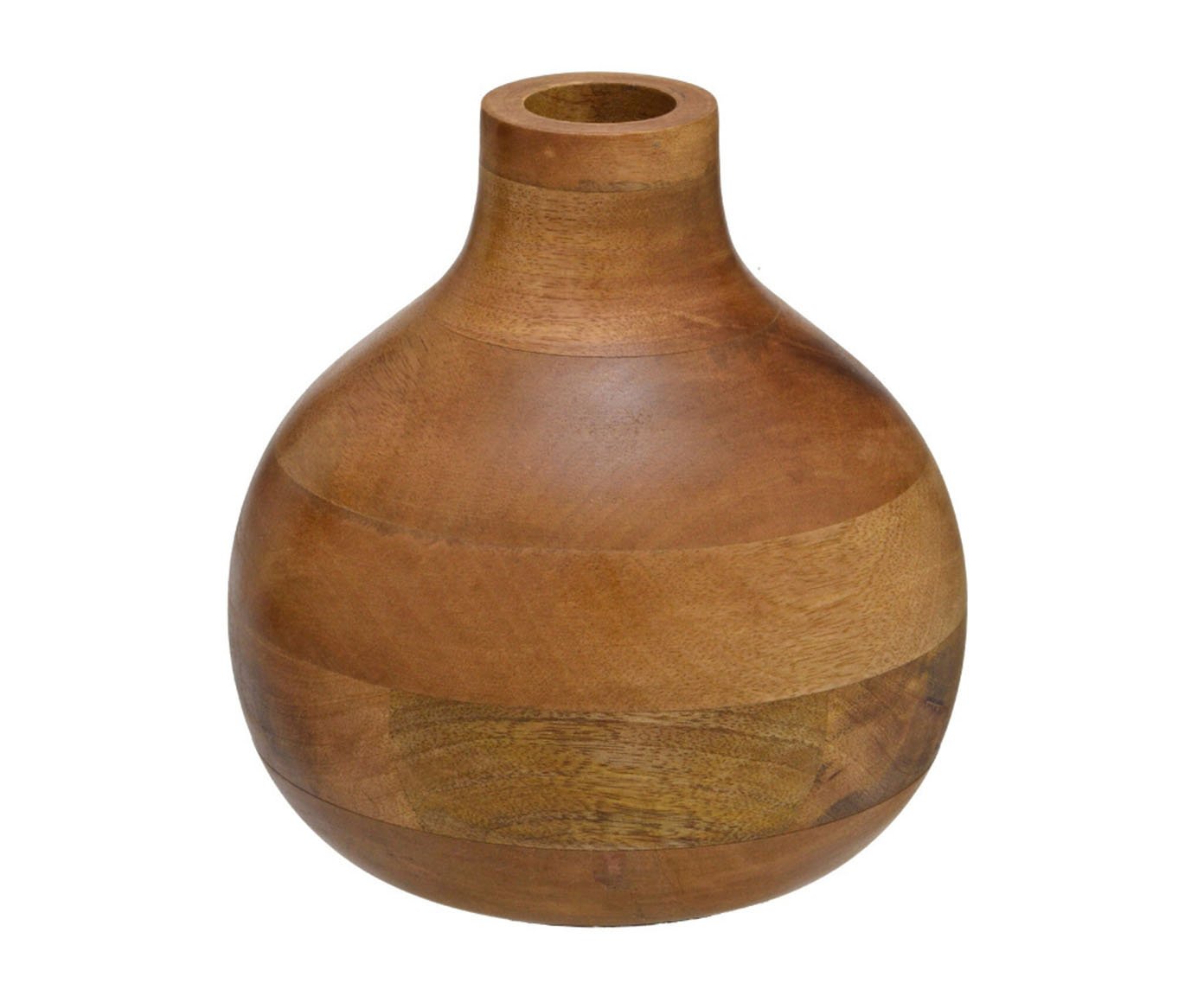 Vaso em Madeira Dorfman - Marrom - image 0