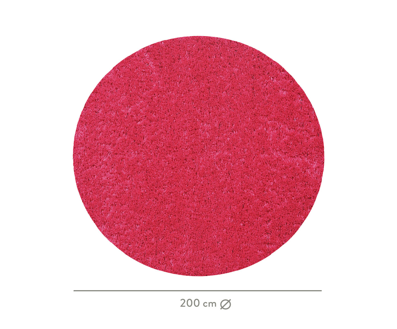 Tapete Shaggy Redondo Smooth Teen Pink image number 3