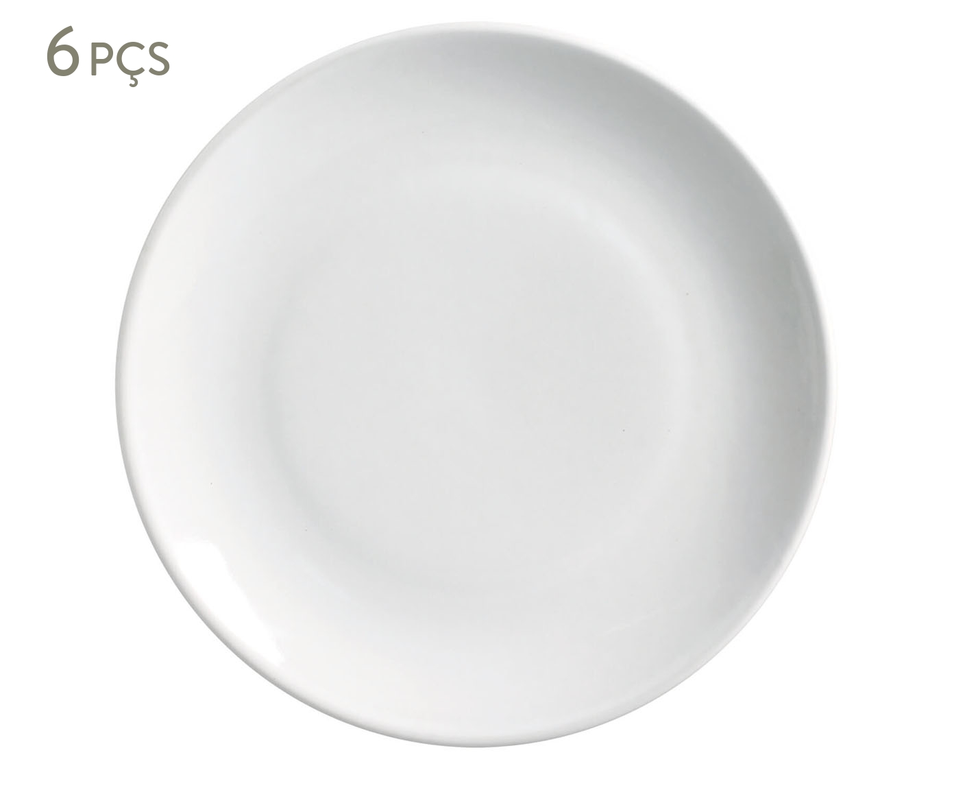 Jogo de Pratos Raso Coup Stoneware New White - image 0