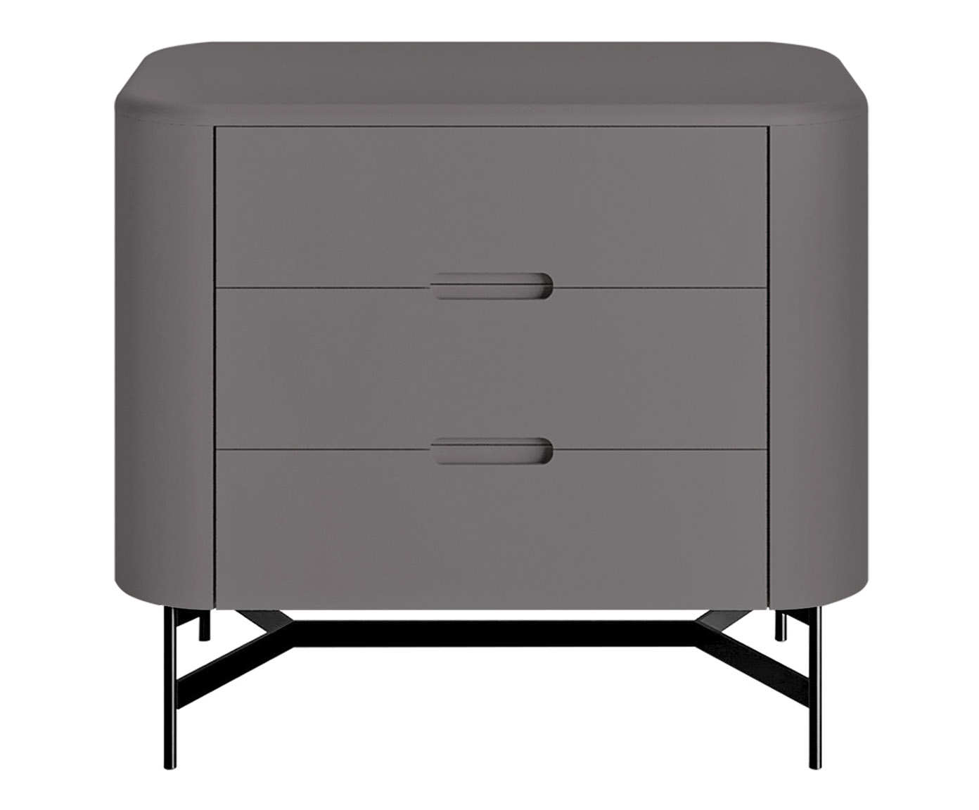Mesa de Cabeceira Greyz Cinza e Preto - image 0
