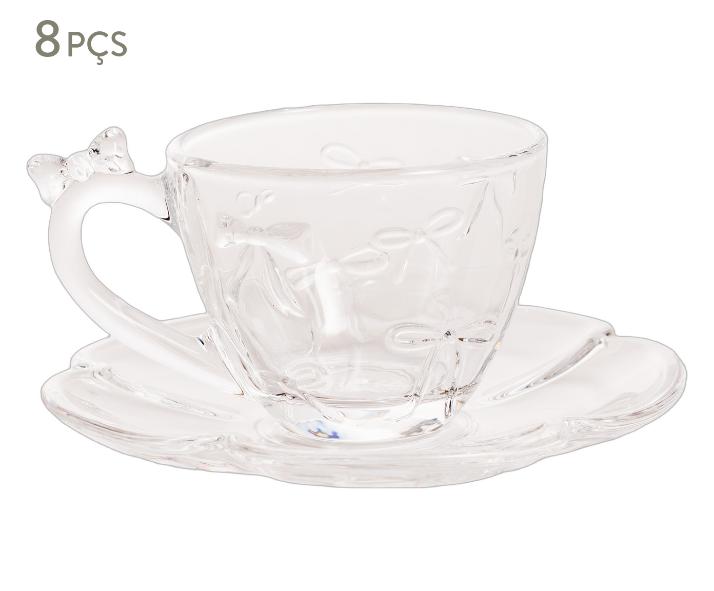 Jogo de X&iacute;caras para Caf&eacute; em Cristal Ecol&oacute;gico Belle image number 0