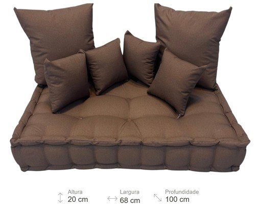 Futon Turco com Almofadas marrom image number 2