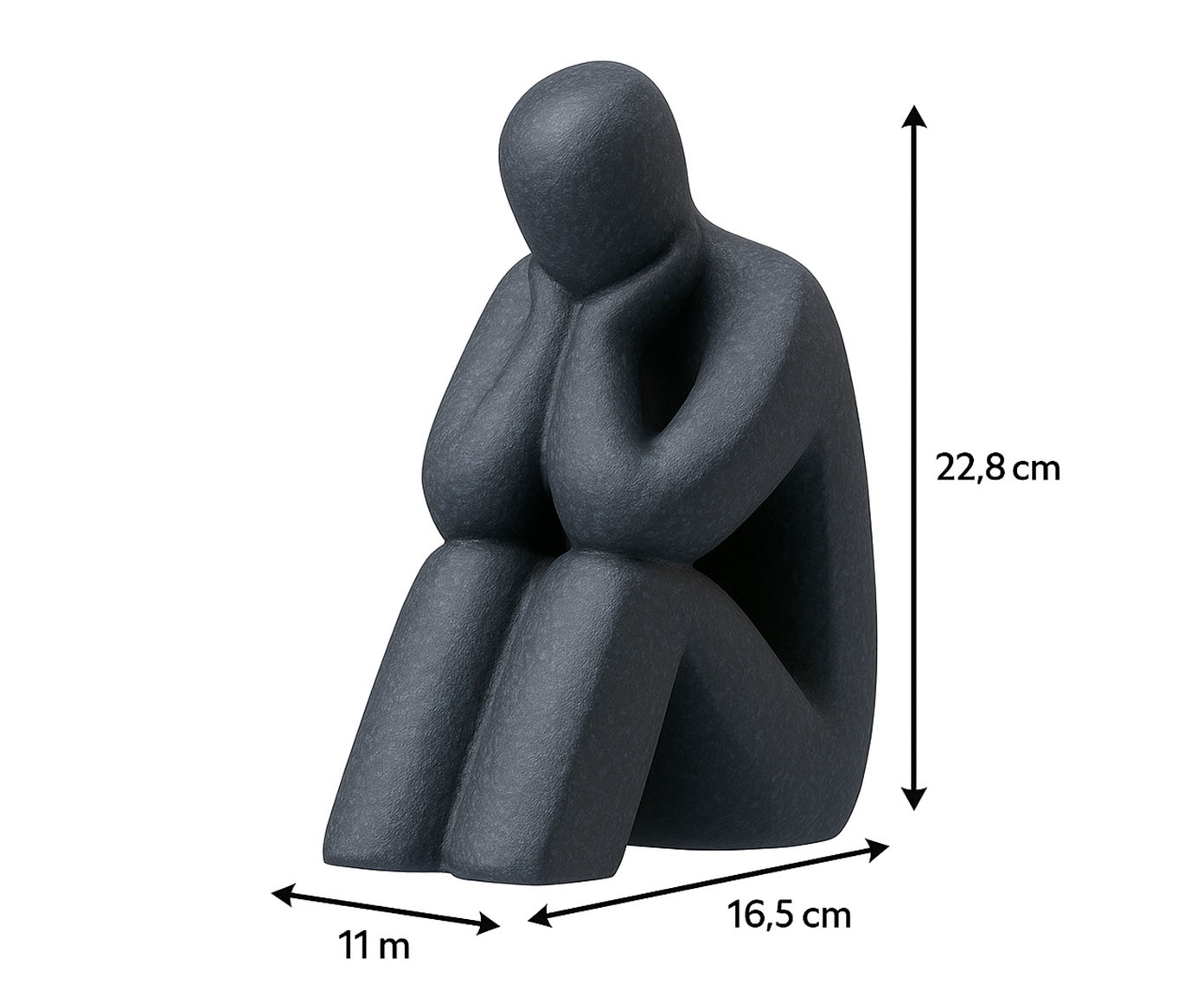 Escultura Reflex&atilde;o Preto image number 4