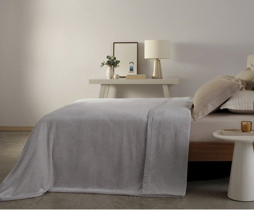 Cobertor Vision Silky Cinza image number 1