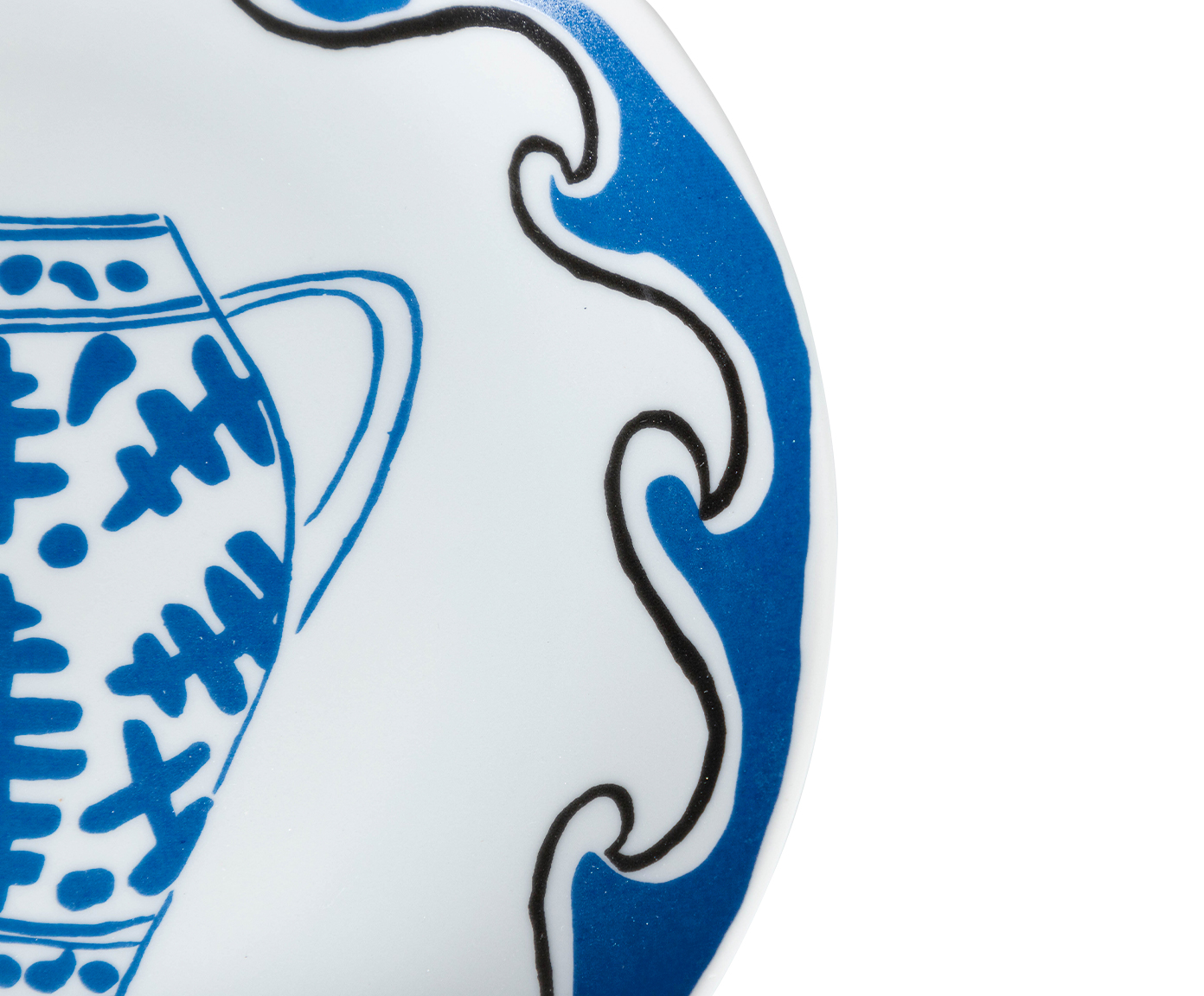 Prato de sobremesa em porcelana Vaso image number 3