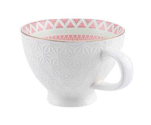 X&iacute;cara para Ch&aacute; em Porcelana Luck Rosa - image 1