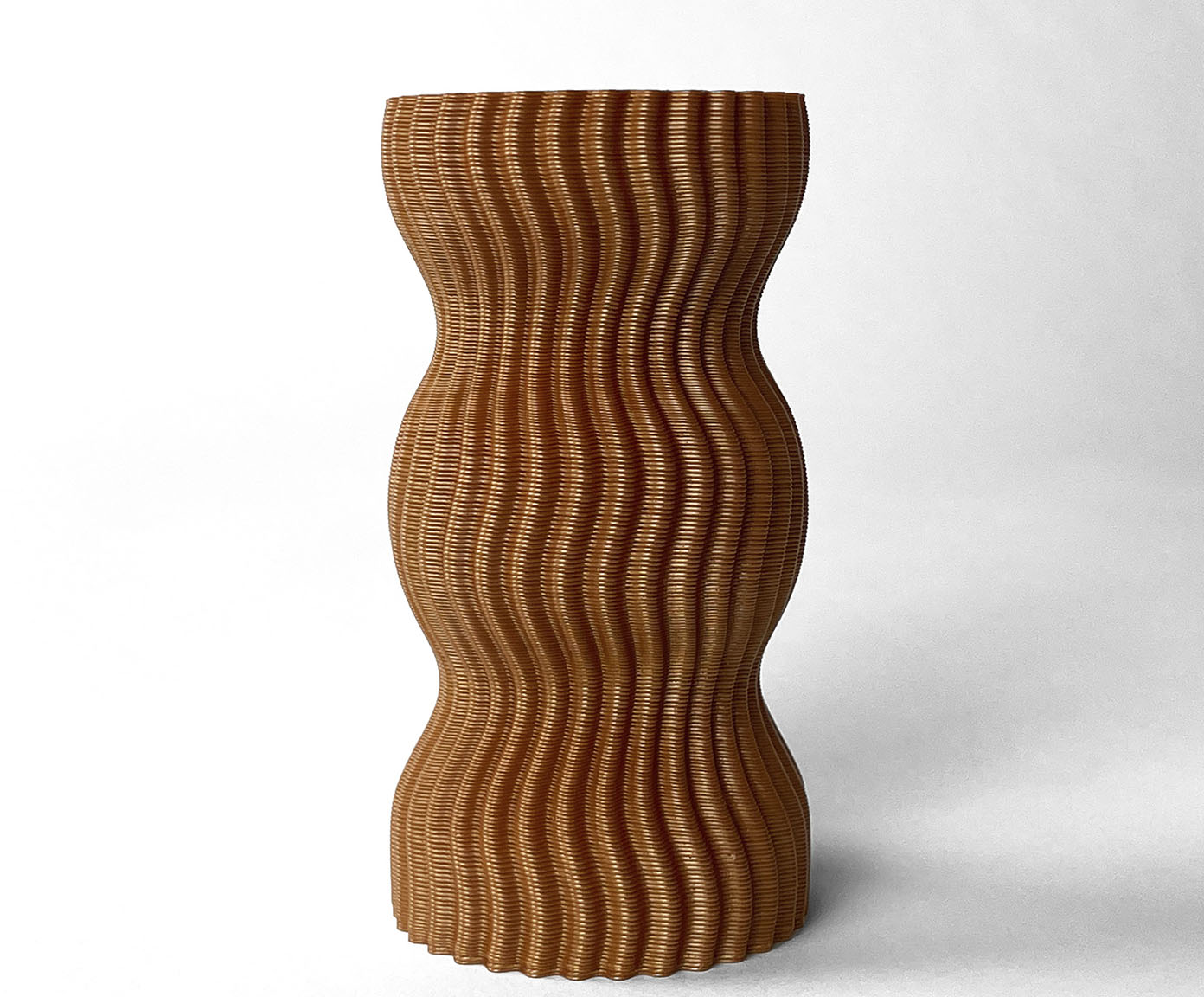 Mini Vaso Onda 3 Terracota image number 2