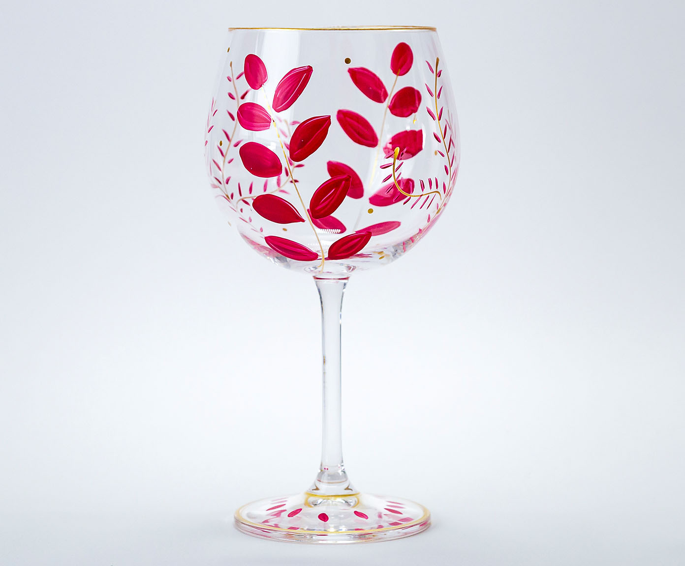 Ta&ccedil;a para Gin em Cristal Pink Blossom - image 1