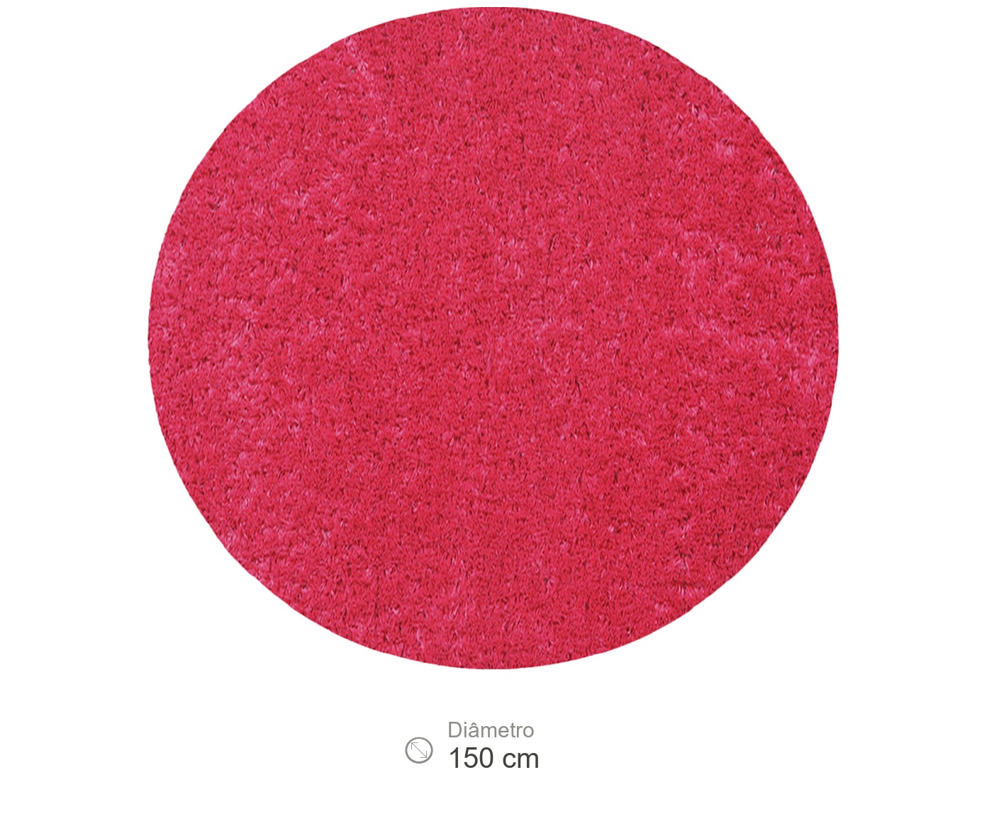 Tapete Shaggy Redondo Smooth Teen Pink image number 4