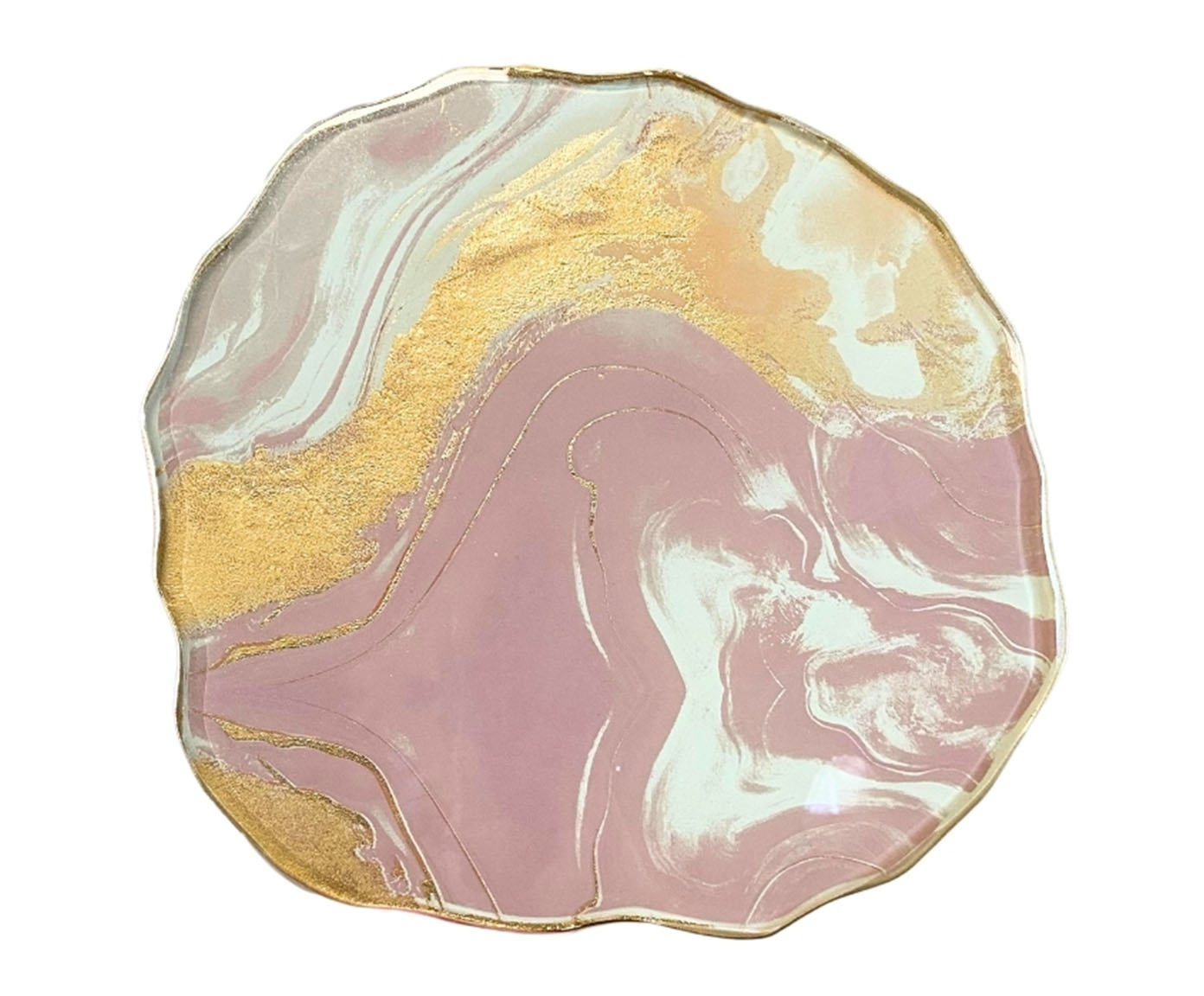 Centro de Mesa Redondo Grande Stone Quartzo Rosa - image 0