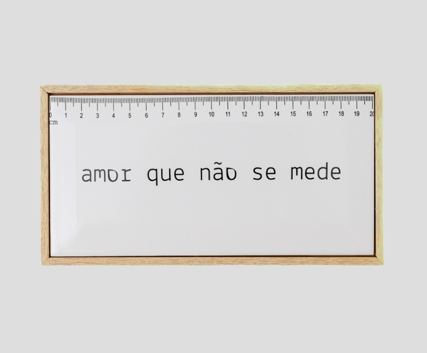 Azulejo Decorativo com Moldura "Amor que n&atilde;o se mede" image number 1