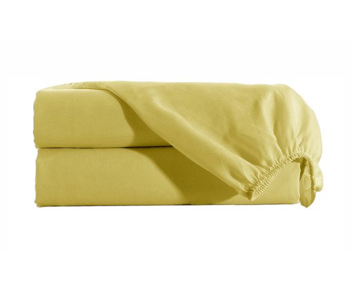 Len&ccedil;ol Inferior com El&aacute;stico Sultan Amarelo 200 Fios - image 1
