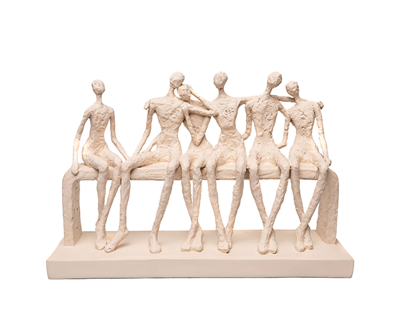 Escultura Figuras Sentadas no Banco image number 0