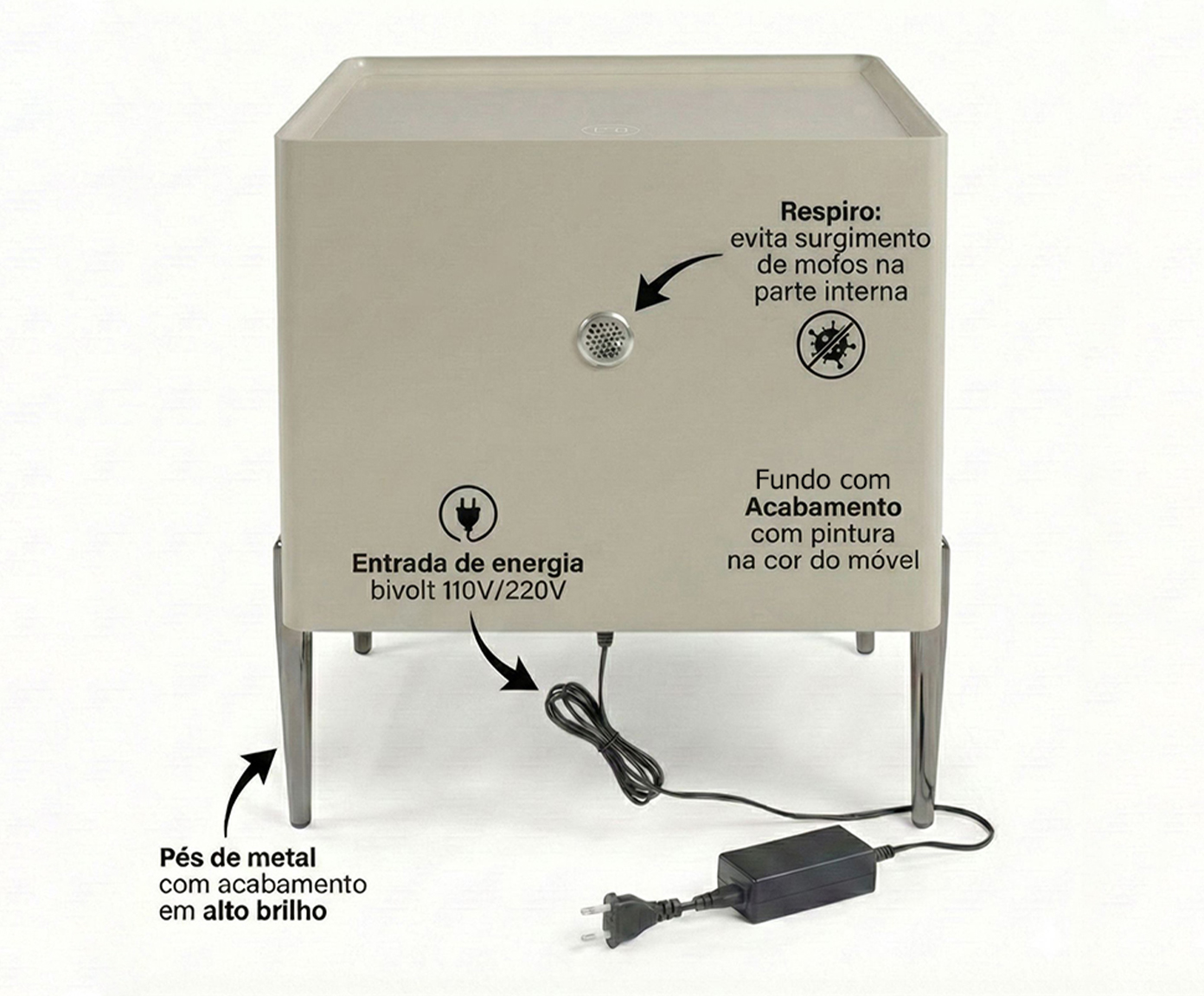 Mesa de Cabeceira Inteligente Smart Premium image number 4