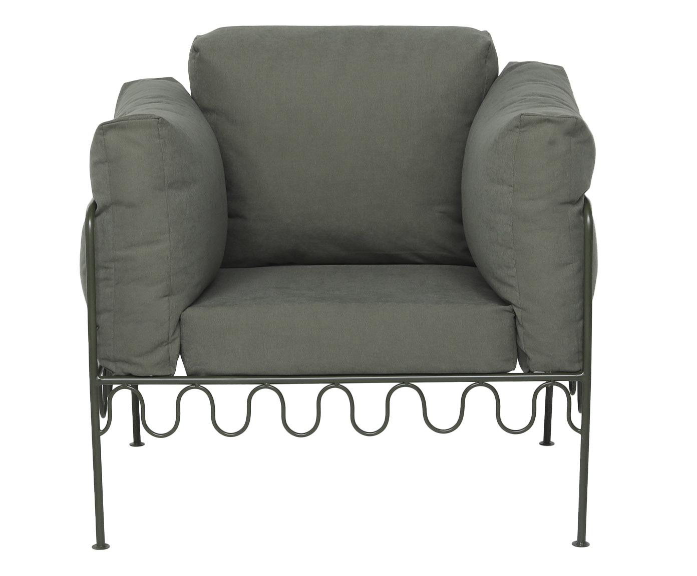 Poltrona Pop Indoor Ondas - Verde Musgo image number 2