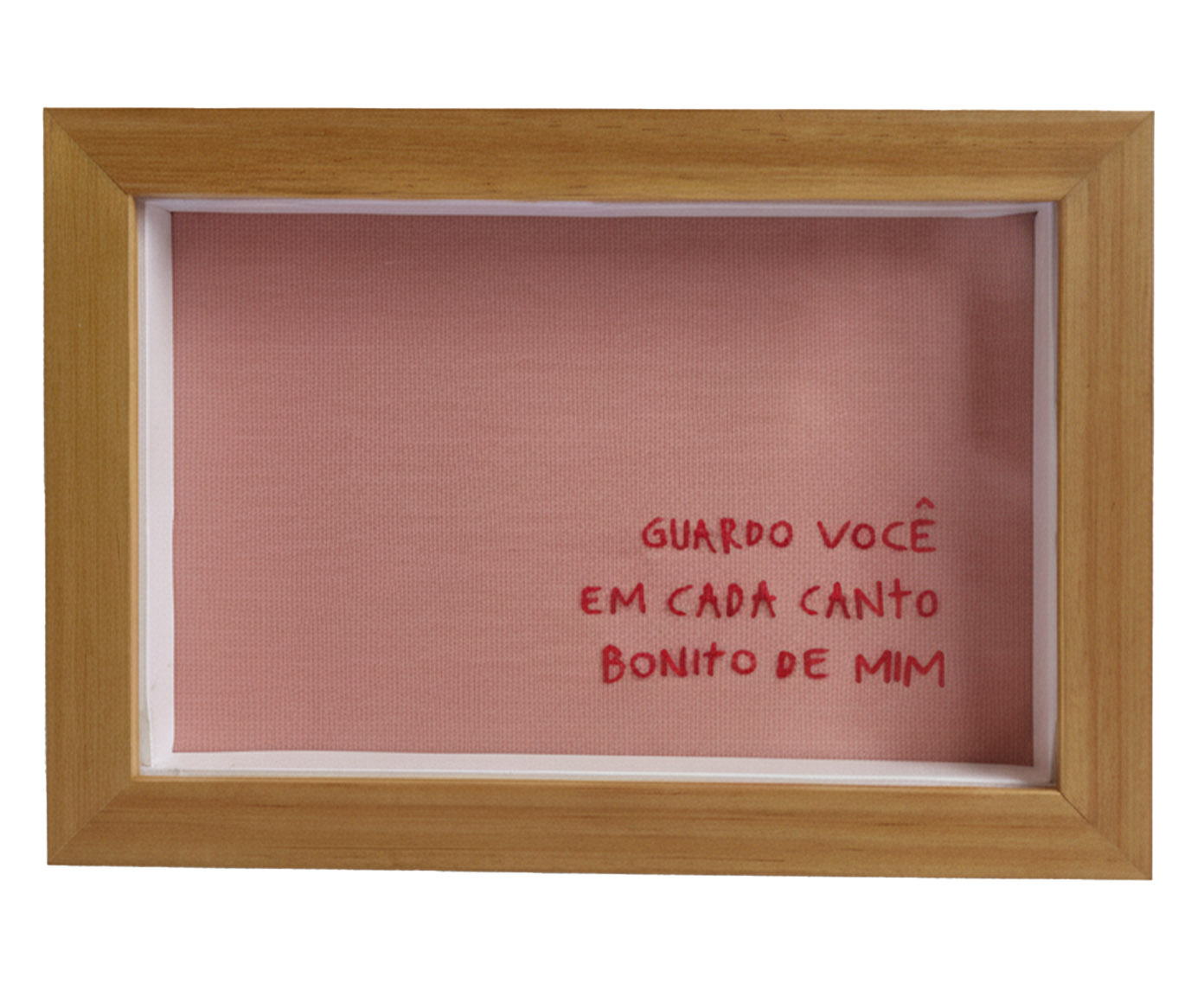 Quadro Decorativo Bordado Guardo Voc&ecirc; image number 0