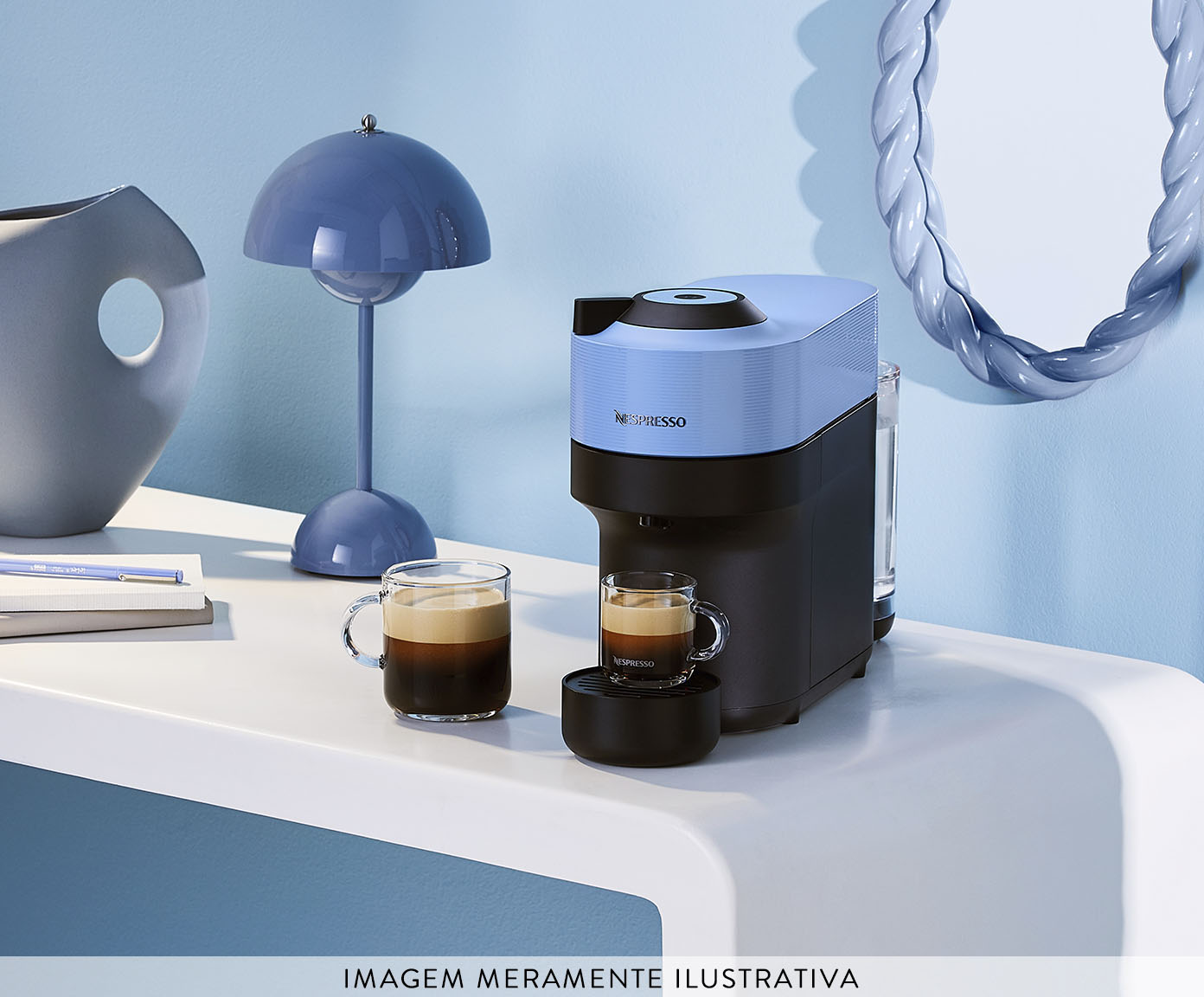 Cafeteira Nespresso Vertuo Pop Azul Pac&iacute;fico - 110V image number 7