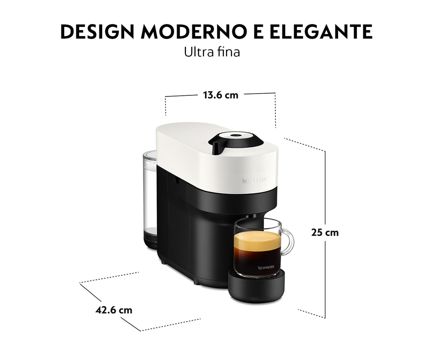 Cafeteira Nespresso Vertuo Pop Branco Coco - 110V image number 6