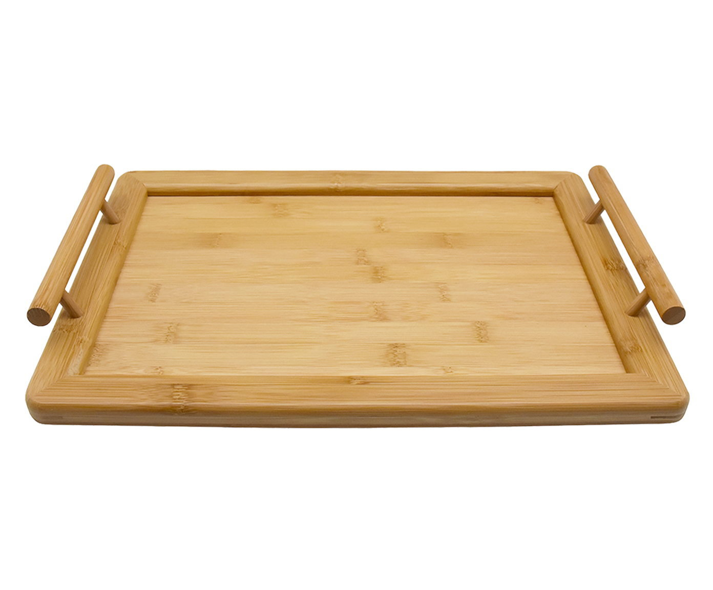 Bandeja Decorativa em Bambu Alek Marrom image number 0