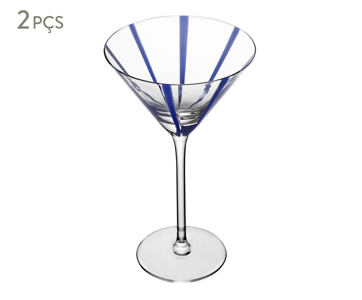 Jogo de Ta&ccedil;as para Martini Azura Azul image number 0