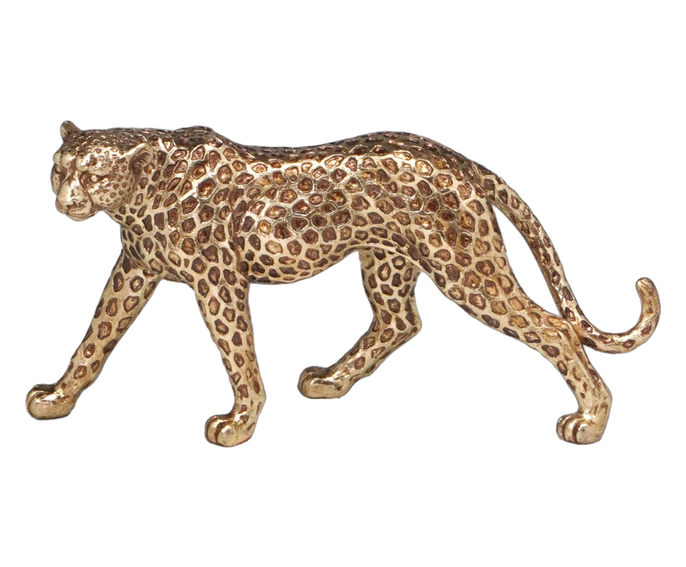 Leopardo Decorativo Felvora Dourado image number 0