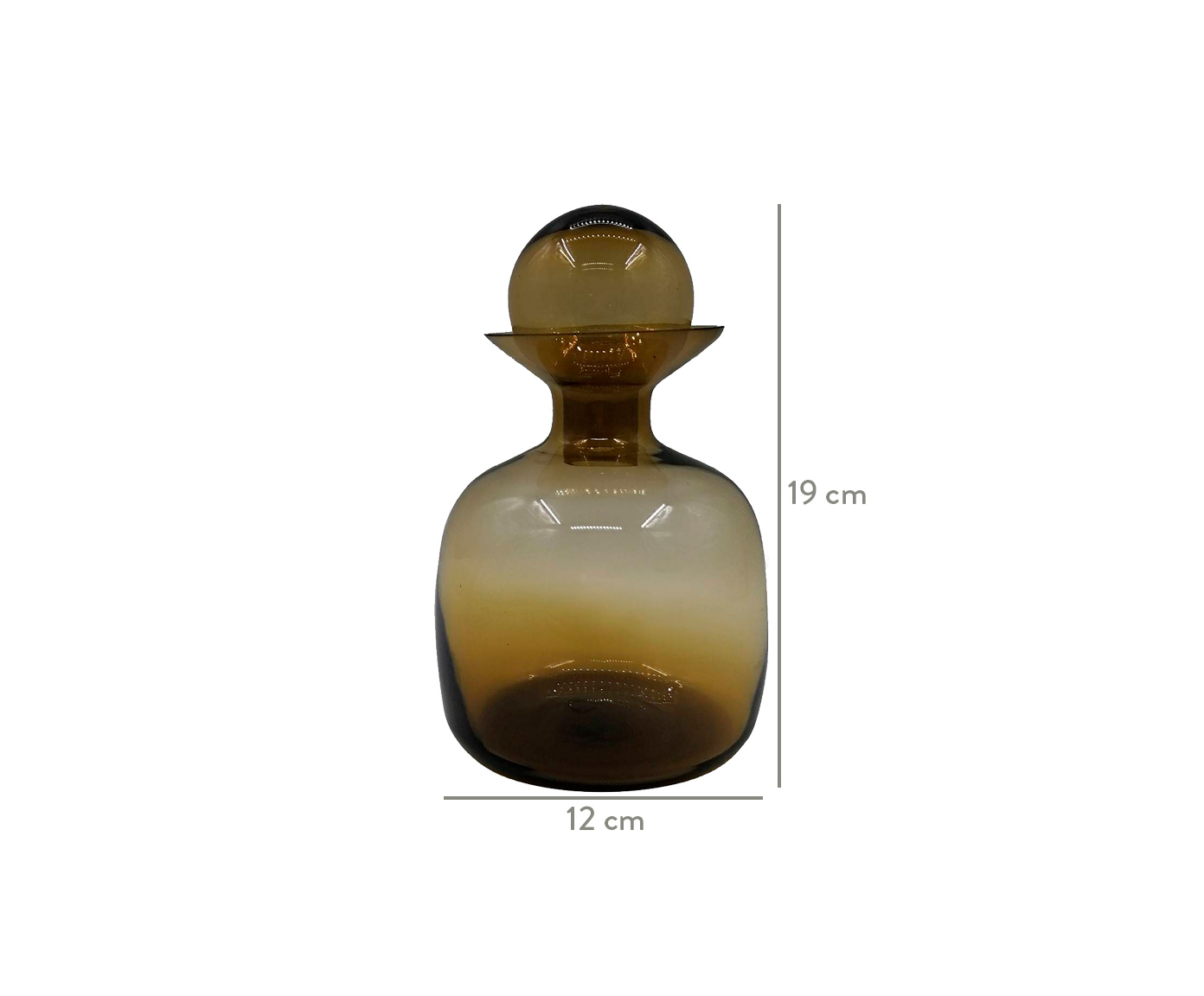 Vaso em Vidro Victoria - &Acirc;mbar image number 3