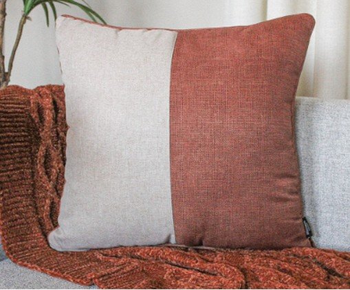Capa para Almofada Rustic Linen com Recorte e Cordone - image 1