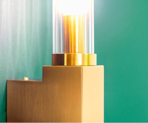 Arandela Agostino Dourado e Transparente - image 1