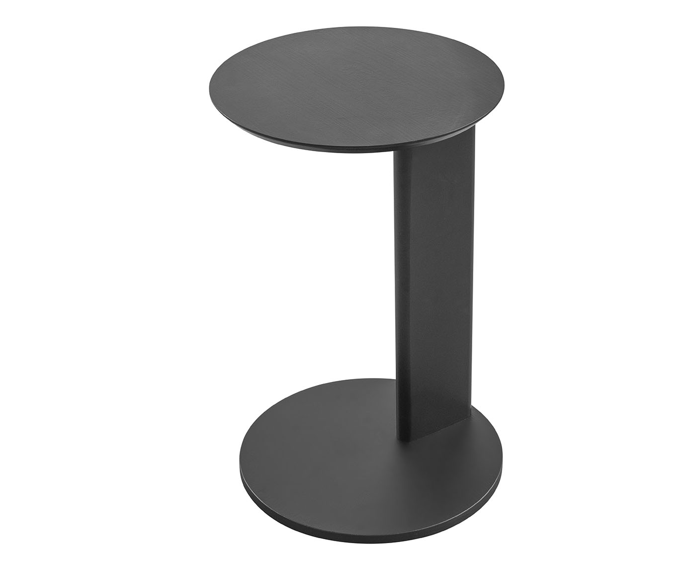 Mesa Lateral Apoio Sof&aacute; Org&acirc;nica Chanfrada Nero e Preto - image 0