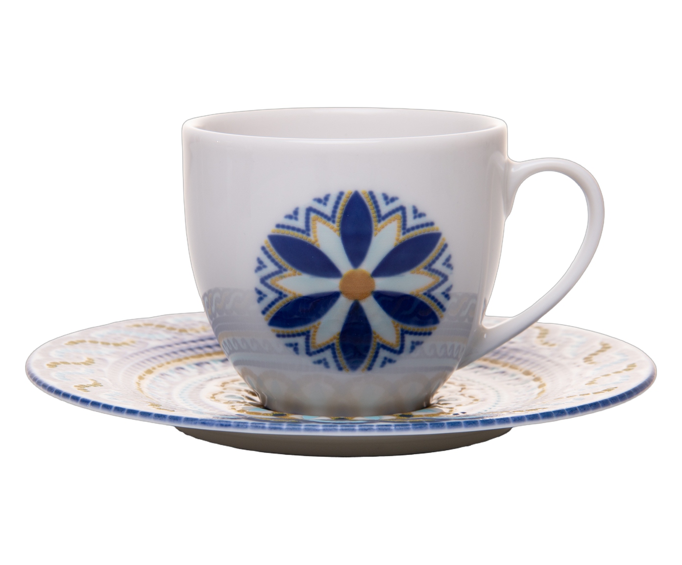 X&iacute;cara para Ch&aacute; em Porcelana Andaluz Azul image number 0