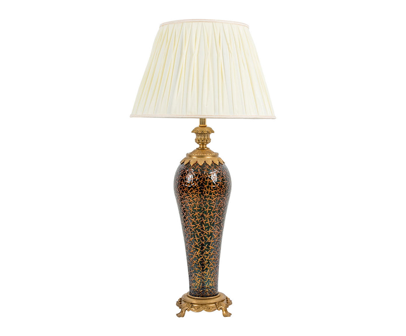 Abajur em Cristal Hunter Bivolt Dourado image number 0
